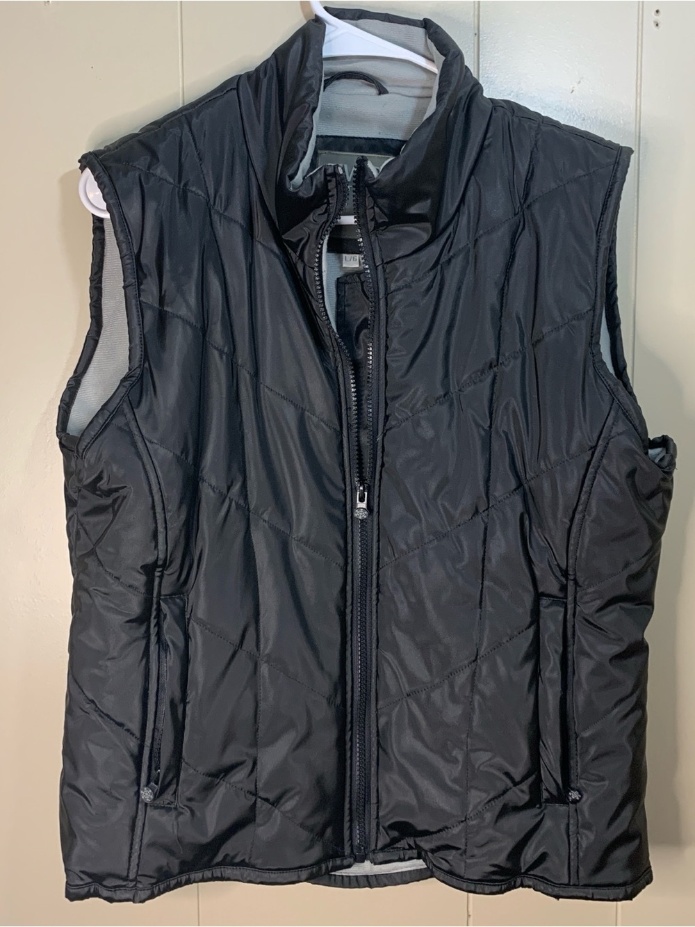 Women’s Fair Weather Quilted Black Puffer Vest L